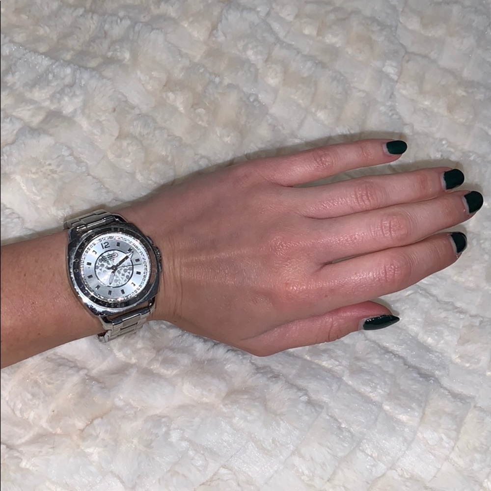 Genuine COACH Silver Womens Watch!